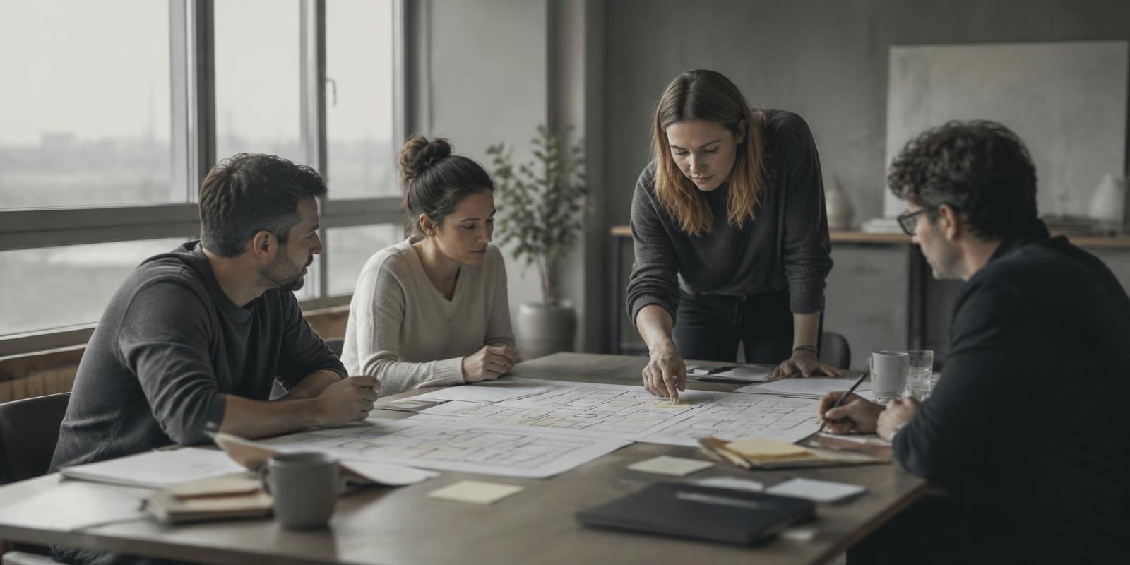 A team improving an internal process together